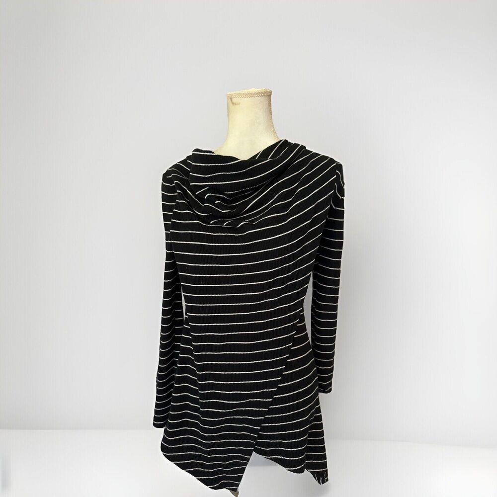Marc New York Performance Women’s Stripe Cowl Neck Long Sleeve Top, M